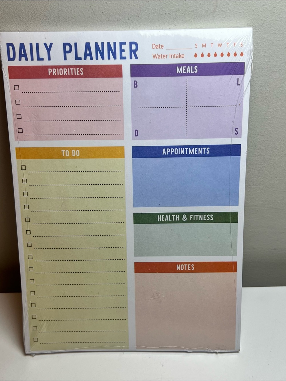 Daily Planner Notepad - Multicolor